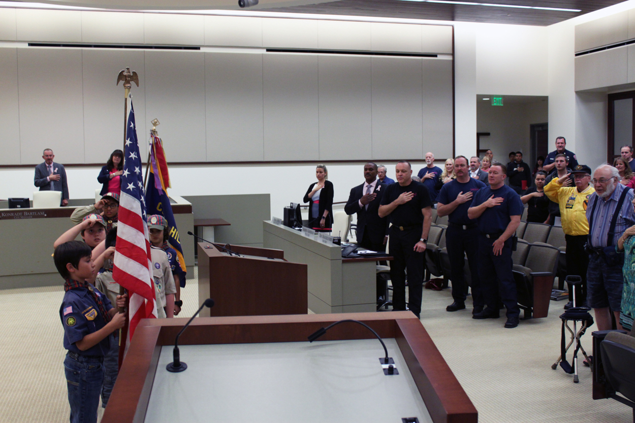 Pledge by Cub Scout Pack 220